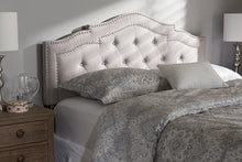 Load image into Gallery viewer, Baxton Studio Edith Modern and Contemporary Greyish Beige Fabric Queen Size Headboard
