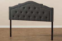 Load image into Gallery viewer, Baxton Studio Edith Modern and Contemporary Dark Grey Fabric Queen Size Headboard
