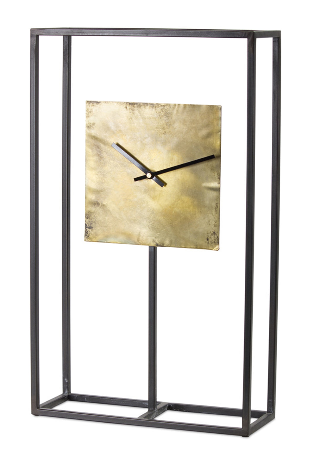 Modern Copper Clock with Metal Stand 21.75