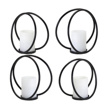 Load image into Gallery viewer, Modern Metal Circles Candle Holder (Set of 4)

