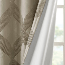 Load image into Gallery viewer, Bentley Ogee Knitted Jacquard Total Blackout Panel SS40-0121 By Olliix
