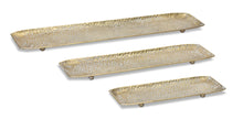 Load image into Gallery viewer, Hammered Metal Tray with Washed Finish (Set of 3)
