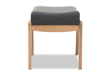 Load image into Gallery viewer, Baxton Studio Wera Mid-Century Retro Modern Dark Grey Fabric Ottoman
