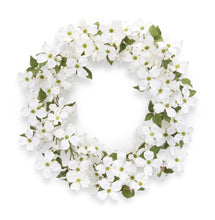 Load image into Gallery viewer, Dogwood Floral Wreath 24.5&quot;D
