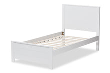 Load image into Gallery viewer, Baxton Studio Catalina Modern Classic Mission Style White-Finished Wood Twin Platform Bed

