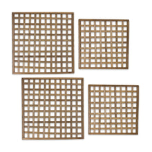 Load image into Gallery viewer, Natural Woven Wood Wall Hanging (Set of 4)
