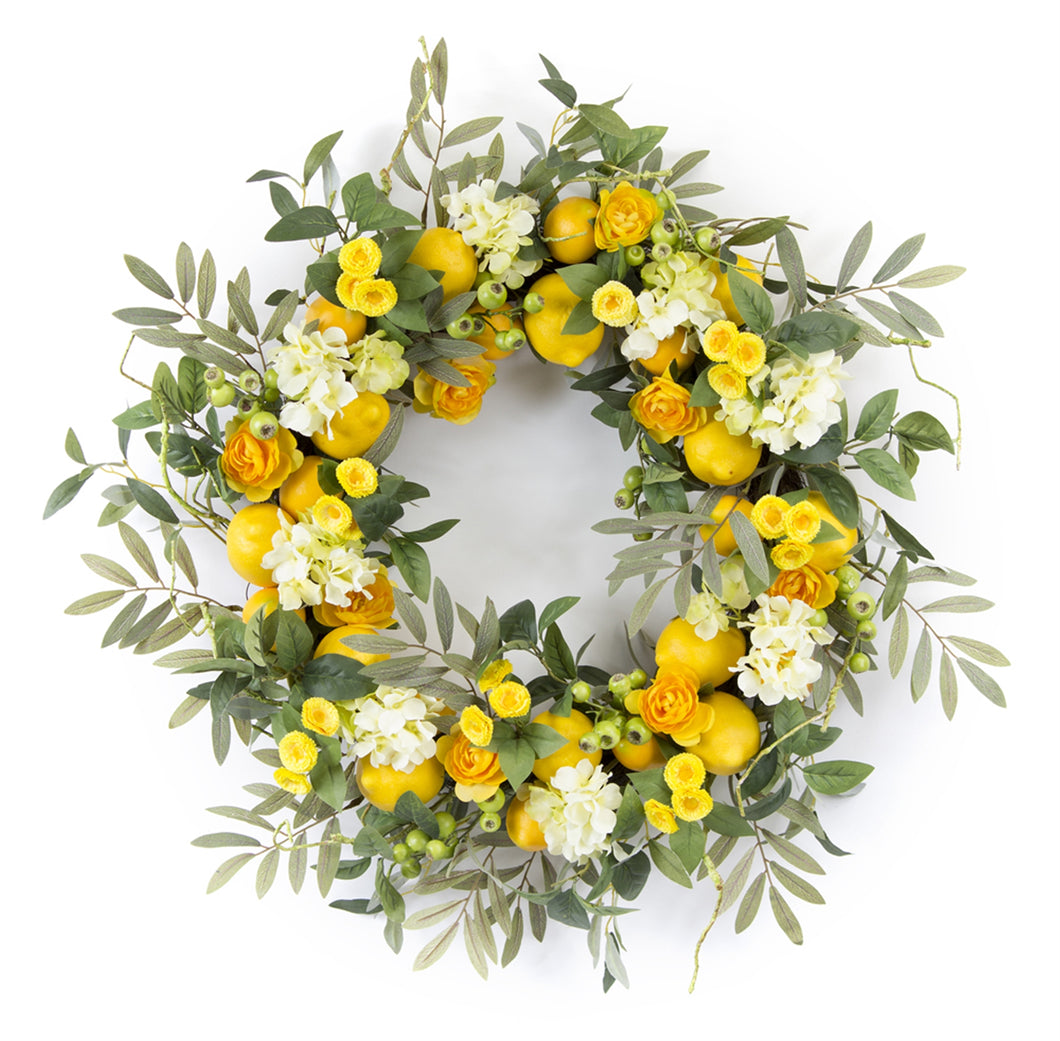 Lemon Floral Wreath 28