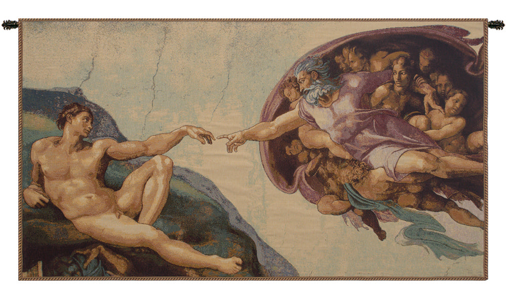 The Creation by Michelangelo Italian Tapestry
