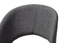 Load image into Gallery viewer, Baxton Studio Melrose Mid-Century Modern Dark Grey Fabric Upholstered Walnut Finished Wood Bar Stool (Set of 2)
