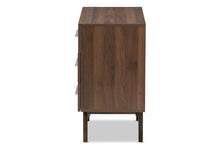 Load image into Gallery viewer, Baxton Studio Auburn Mid-Century Modern Walnut Brown Finished Wood 6-Drawer Dresser
