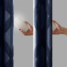 Load image into Gallery viewer, Bentley Ogee Knitted Jacquard Total Blackout Panel SS40-0146 By Olliix
