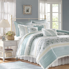 Load image into Gallery viewer, Madison Park Dawn 9 Piece Cotton Percale Comforter Set -King MP10-387 By Olliix
