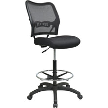 Load image into Gallery viewer, Office Star Air Grid Mesh Back Drafting Chair - Mesh Seat - Mesh Back - 5-star Base - Black - 20&quot; Seat Width x 19.75&quot; Seat Depth - 21.3&quot; Width x 25.5&quot; Depth x 51&quot; Height
