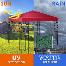 Load image into Gallery viewer, 10&#39; x 10&#39; 1-Tier 3 Colors Patio Canopy Top Replacement Cover-Red
