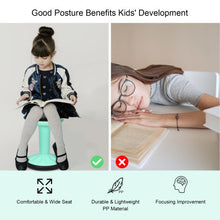 Load image into Gallery viewer, Adjustable Active Learning Stool Sitting Home Office Wobble Chair with Cushion Seat -Green
