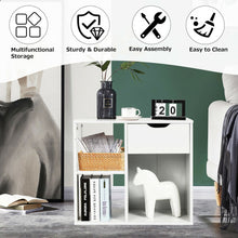 Load image into Gallery viewer, 3-tier Side Table with Storage Shelf and Drawer Space
