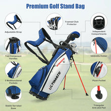 Load image into Gallery viewer, 10 Pieces Men&#39;s Complete Golf Clubs Package Set with Alloy Driver
