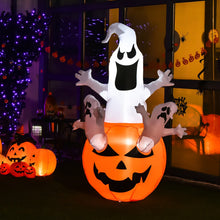 Load image into Gallery viewer, 6 Feet Pumpkin-Halloween Blow Up Yard Decorations with Build-in LED Light
