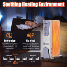 Load image into Gallery viewer, 1500W Electric Oil Filled Radiator with 4 Bottom Wheels
