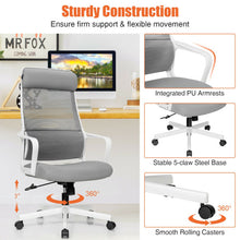 Load image into Gallery viewer, Adjustable Mesh Office Chair with Heating Support Headrest-Gray
