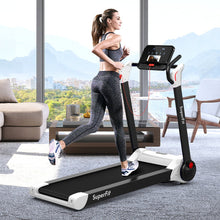 Load image into Gallery viewer, 2.25 HP Electric Motorized Folding Running Treadmill Machine with LED Display-White

