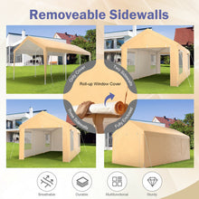 Load image into Gallery viewer, 10 x 20 Feet Heavy-Duty Steel Portable Carport Car Canopy Shelter-Yellow
