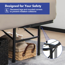 Load image into Gallery viewer, Folding Steel Platform Bed Frame for Kids and Adults-King Size
