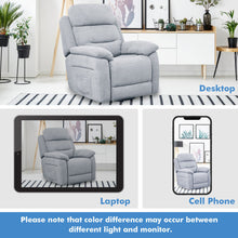 Load image into Gallery viewer, Power Lift Recliner Sofa with Side Pocket and Remote Control-Gray
