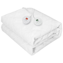 Load image into Gallery viewer, Auto Shut Off Heated Electric Mattress Pad with Dual Controller-Queen Size
