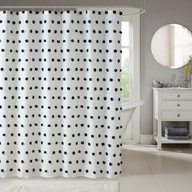 Madison Park Sophie 100% Polyester Clip Shower Curtain MP70-6597 By Olliix