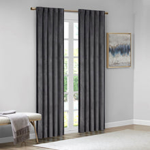Load image into Gallery viewer, Colt Room Darkening Poly Velvet Rod Pocket/Back Tab Window Panel Pair 5DS40-0227 By Olliix
