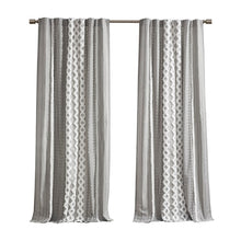 Load image into Gallery viewer, Imani Cotton Printed Window Panel With Chenille Stripe And Lining II40-1181 By Olliix
