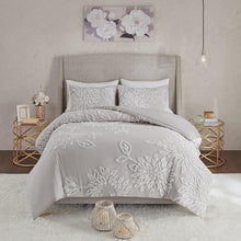 Load image into Gallery viewer, Madison Park Veronica 3 Piece Tufted Cotton Chenille Floral Comforter Set MP10-6393 By Olliix
