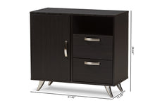 Load image into Gallery viewer, Baxton Studio Warwick Modern and Contemporary Espresso Brown Finished Wood Sideboard
