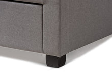 Load image into Gallery viewer, Baxton Studio Tibault Modern and Contemporary Grey Fabric Upholstered Queen Size Storage Bed
