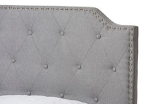 Load image into Gallery viewer, Baxton Studio Aubrianne Modern and Contemporary Grey Fabric Upholstered Queen Storage Bed
