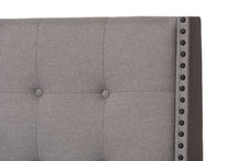 Load image into Gallery viewer, Baxton Studio Georgette Modern and Contemporary Light Grey Fabric Upholstered Queen Size Bed
