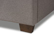 Load image into Gallery viewer, Baxton Studio Georgette Modern and Contemporary Light Grey Fabric Upholstered Queen Size Bed
