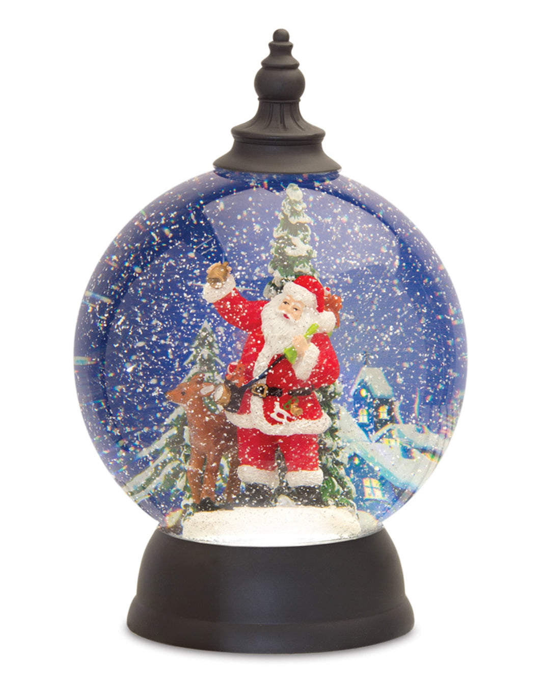 LED Snow Globe Ball with Santa and Deer Figure 9.25