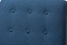 Load image into Gallery viewer, Baxton Studio Mathias Mid-century Modern Blue Fabric Upholstered Lounge Chair
