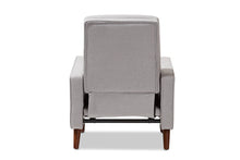 Load image into Gallery viewer, Baxton Studio Mathias Mid-century Modern Light Grey Fabric Upholstered Lounge Chair
