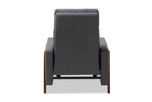 Load image into Gallery viewer, Baxton Studio Halstein Mid-century Modern Grey Fabric Upholstered Lounge Chair

