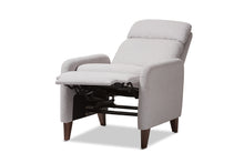 Load image into Gallery viewer, Baxton Studio Casanova Mid-century Modern Light Grey Fabric Upholstered Lounge Chair
