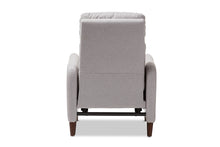 Load image into Gallery viewer, Baxton Studio Casanova Mid-century Modern Light Grey Fabric Upholstered Lounge Chair
