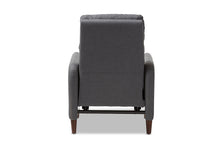 Load image into Gallery viewer, Baxton Studio Casanova Mid-century Modern Grey Fabric Upholstered Lounge Chair
