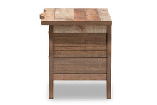 Load image into Gallery viewer, Baxton Studio Romilly Country Cottage Farmhouse Black and Oak-Finished Wood 2-Drawer Nightstand
