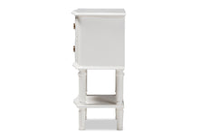 Load image into Gallery viewer, Baxton Studio Audrey Country Cottage Farmhouse White Finished 2-Drawer Nightstand
