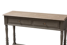 Load image into Gallery viewer, Baxton Studio Noemie Country Cottage Farmhouse Brown Finished 2-Drawer Console Table
