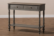 Load image into Gallery viewer, Baxton Studio Noemie Country Cottage Farmhouse Brown Finished 2-Drawer Console Table
