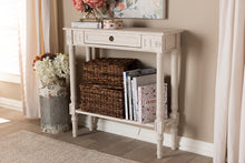 Load image into Gallery viewer, Baxton Studio Ariella Country Cottage Farmhouse Whitewashed 1-Drawer Console Table
